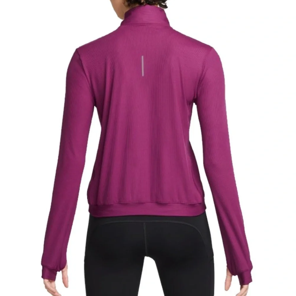 Nike Dri-Fit Element Half Zip Pullover Long Sleeve Running Purple